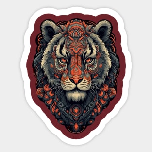 Tiger Face Sticker